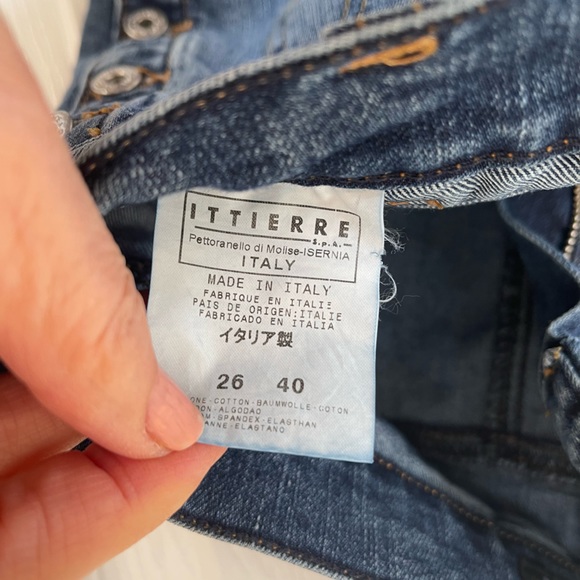 Dolce & Gabbana! VTG Flared tear away buttoned denim-Size 26 - Picture 6 of 10